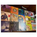 All sealed vintage easy listening and instrumental LP collection featuring artists such as Liberace, Lenny Dee, Mantovani, Ralph Carmichael, and various lounge, organ, and light instrumental recording