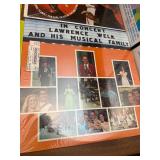 All sealed vintage easy listening and instrumental LP collection featuring artists such as Liberace, Lenny Dee, Mantovani, Ralph Carmichael, and various lounge, organ, and light instrumental recording