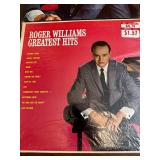 LP collection centered around pianist Roger Williams, featuring multiple albums including Born Free, Near You, Yellow Bird, Golden Hits, and other popular releases,