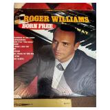 LP collection centered around pianist Roger Williams, featuring multiple albums including Born Free, Near You, Yellow Bird, Golden Hits, and other popular releases,