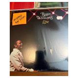 LP collection centered around pianist Roger Williams, featuring multiple albums including Born Free, Near You, Yellow Bird, Golden Hits, and other popular releases,