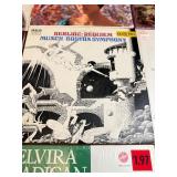Vintage classical LP collection featuring well-known composers including Brahms, Handel, Mozart, Vivaldi, Gershwin, and Beethoven,