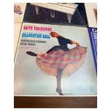 Vintage classical LP collection featuring well-known composers including Brahms, Handel, Mozart, Vivaldi, Gershwin, and Beethoven,