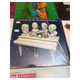 Vintage classical LP collection featuring well-known composers including Brahms, Handel, Mozart, Vivaldi, Gershwin, and Beethoven,