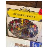 Vintage classical LP collection featuring well-known composers including Brahms, Handel, Mozart, Vivaldi, Gershwin, and Beethoven,