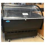 MSRP $8,500 Federal Industries LPRSS4-2 Low Profile Refrigerated Deli Specialty Display Case w/Night Cover, 48" Wide Mobile Merchandiser on Casters, Self-Serve/Service Counter, Grocery Bakery Café Co