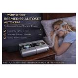 *HIGHLY SOUGHT AFTER!  MSRP $2,400 RESMED S9 ESCAPE EPR (Expiratory Pressure Relief) APAP/CPAP MACHINE – HEATED HUMIDIFIER COMFORT, DATA CARD THERAPY TRACKING W/CARRY BAG & POWER SUPPLY – EXCE