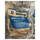 H - Jimmy Dean Maple Sausage Sandwich 2.55 oz (Lot of 50)
