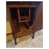 Antique Quarter Sawn Oak Liquor Wine/Bar Cabinet
