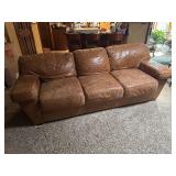 Leather Sleeper Couch - Queen