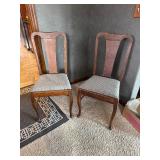 Set of 2 Solid Quarter Sawn Oak Desk Chair / Sidechair