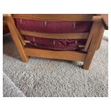 Slat Mission Morris Chair with Adjustable Back & Ottoman