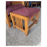 Slat Mission Morris Chair with Adjustable Back & Ottoman