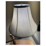 Vintage Solid Oak Magazine Storage Lamp Table