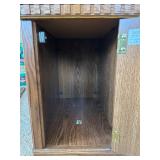 Side Table Magazine Rack W/ Pullout Shelf