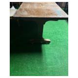 Vintage 1900’s Solid Oak Wood Table- Library Table From Tech High School - Great To Refinish