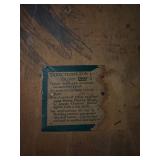 Vintage 1900’s Solid Oak Wood Table- Library Table From Tech High School - Great To Refinish