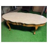Vintage 1960’s Cultured Marble Top Coffee Table