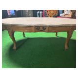 Vintage 1960’s Cultured Marble Top Coffee Table