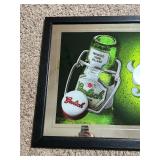 Large Grolsch Beer Wall Mirror Wood Framed