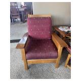 Slat Mission Morris Chair with Adjustable Back & Ottoman