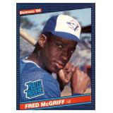 1986 Donruss Fred McGriff Rookie Card MLB Legend and Hall of Fame