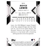 2019 Bowman Platinum Royce Lewis On-Card Autograph Card Minnesota Twins