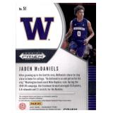 2020-21 Panini Prizm Draft - Jaden McDaniels #11 Red White & Blue Prizm Rookie