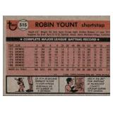 1981 Topps - Robin Yount #515 Milwaukee Brewers Legend