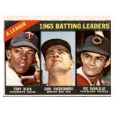 1966 Topps Carl Yastrzemski Tony Oliva, Vic Davalillo #216 Twins Card