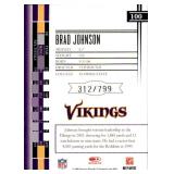 2006 Leaf Limited Brad Johnson Serial #'d 31/799