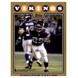 2008 Topps Chester Taylor #90 GOLD PARALLEL #'d /2008