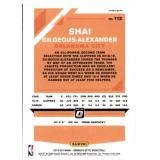 2019-20 Donruss Optic Shai Gilgeous-Alexander Silver Wave Prizm 2nd Year Card