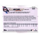 2021 Topps Update Bailey Ober Rookie Card Minnesota Twins