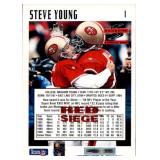 1995 Score - Steve Young #1 Red Siege Insert Card