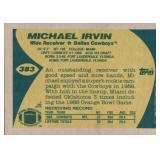 1989 Topps - Michael Irvin #383 Super Rookie Card Dallas Cowboys
