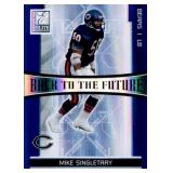 2006 Donruss Elite Back to the Future Brian Urlacher and Mike Singletary Card