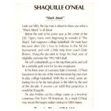 Shaquille O'Neal Rookie Card #'d to 25,000 Gold Signature Version