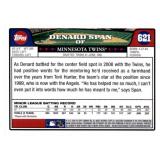 2008 Topps - Denard Span #621 Rookie Card