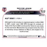 2022 Topps Update Royce Lewis Rookie Card Minnesota Twins
