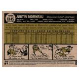 2010 Topps Justin Morneau Chrome Card Serial #'d /1961 Retro Style from 1961
