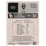 2007 SAGE Hit - Adrian Peterson #28 Rookie Card College
