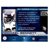2001 Pacific Private Stock Titanium Michael Bennett Minnesota Vikings