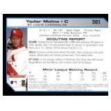 2004 1st Bowman Yadier Molina Rookie Card Cardinals Legend