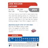 2004 Topps Bazooka - Joe Mauer #244 Rookie Card
