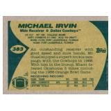 1989 Topps - Michael Irvin #383 Super Rookie Card