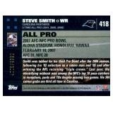 2007 Topps - All-Pro Steve Smith #418 Serial #'d /2007