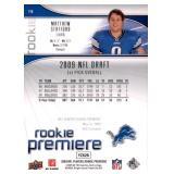 2009 Upper Deck Rookie Premiere - Matthew Stafford #19 (RC) Rookie