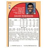 1990-91 NBA Properties David Robinson [Base] Base Set #270 Rookie Card