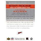 2003 Upper Deck Star Rookies Carson Palmer Rookie Card